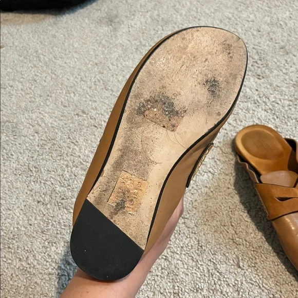 Rag & Bone Cinnamon Leather Ansley Slip On Loafer Mules - Picture 5 of 7